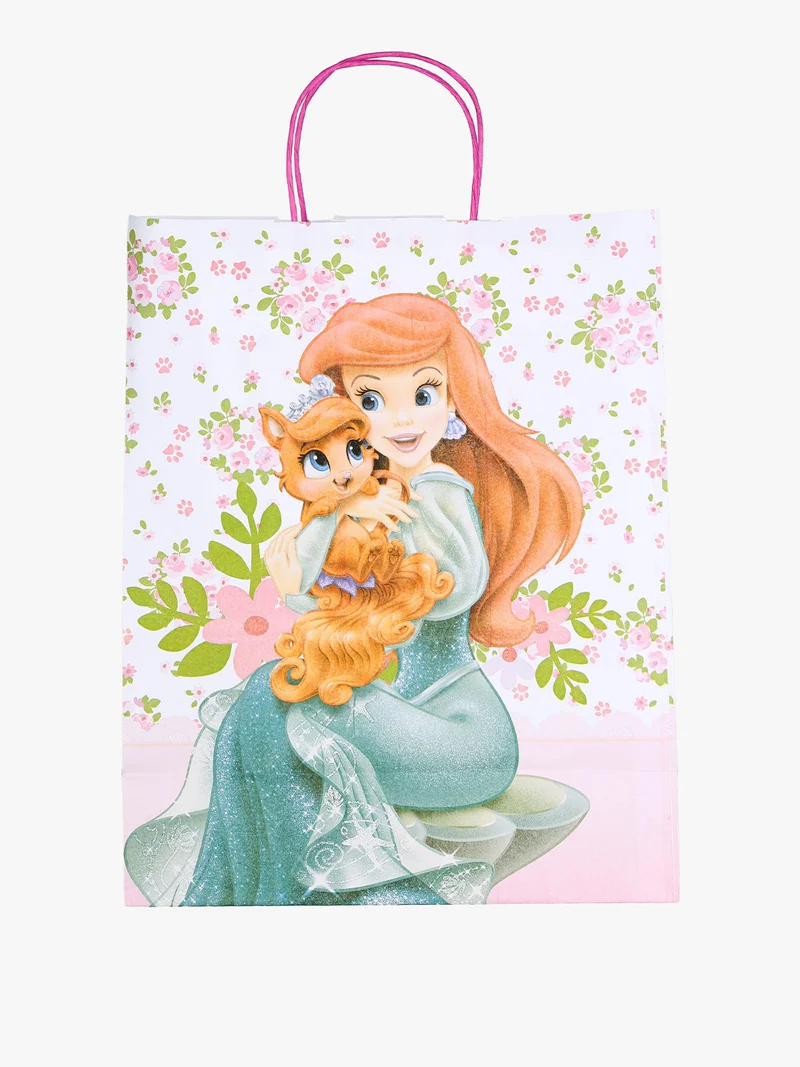 Sacchetto da regalo in carta con stampa Principesse - rosa