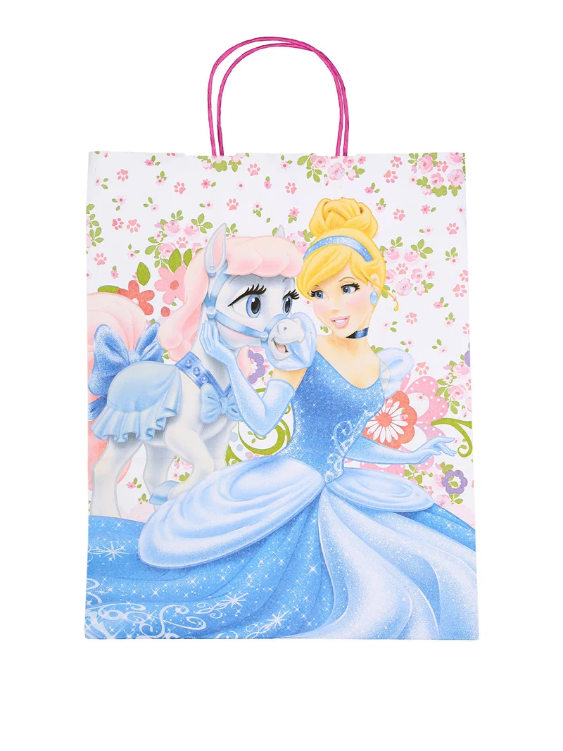 Sacchetto da regalo in carta con stampa Principesse - rosa