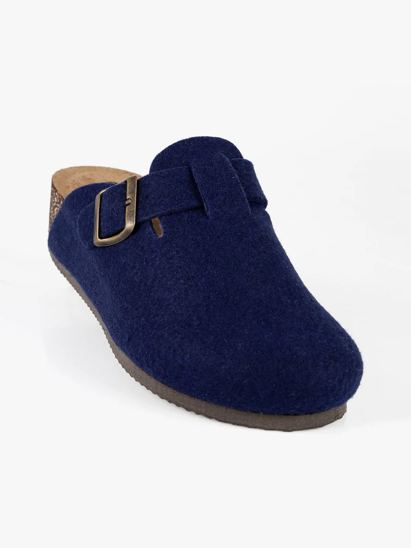 Bio light 500 Pantofole donna in feltro - blu scuro