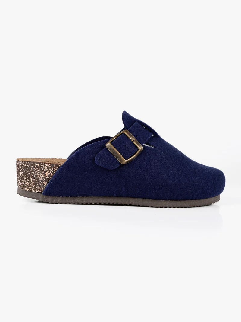 Bio light 500 Pantofole donna in feltro - blu scuro