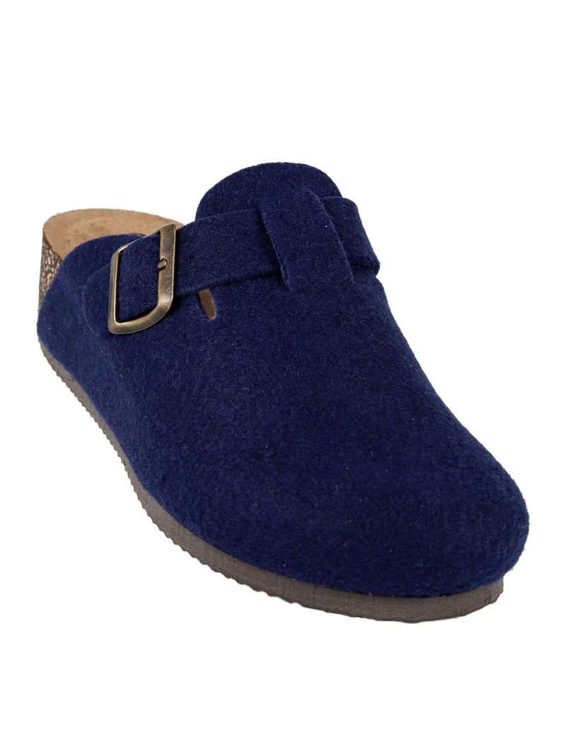 Bio light 500 Pantofole donna in feltro - blu scuro