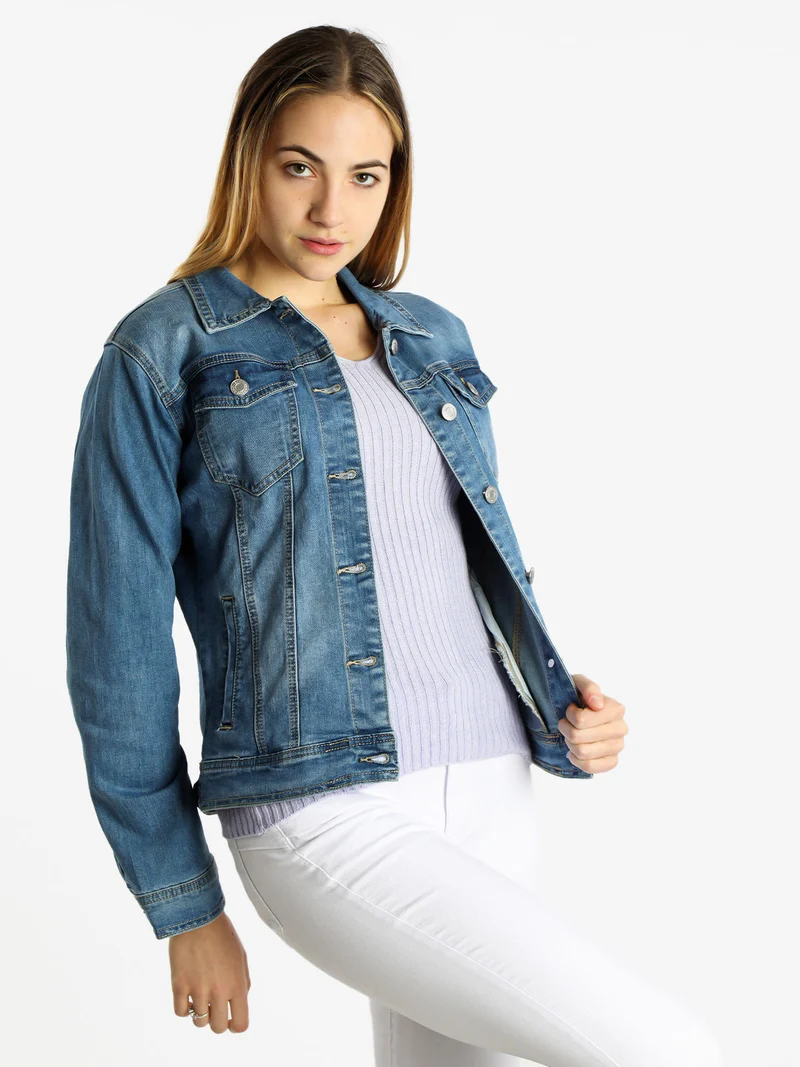 Giacca in jeans da donna taglie grandi - jeans