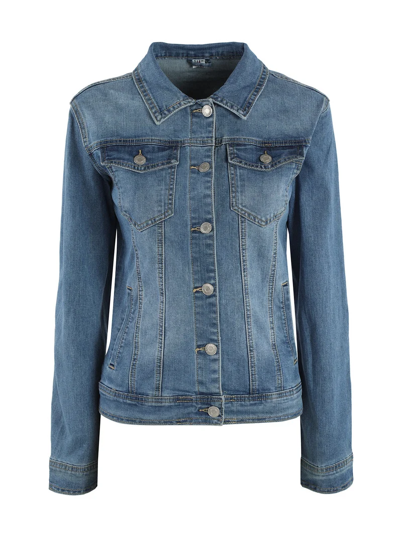 Giacca in jeans da donna taglie grandi - jeans