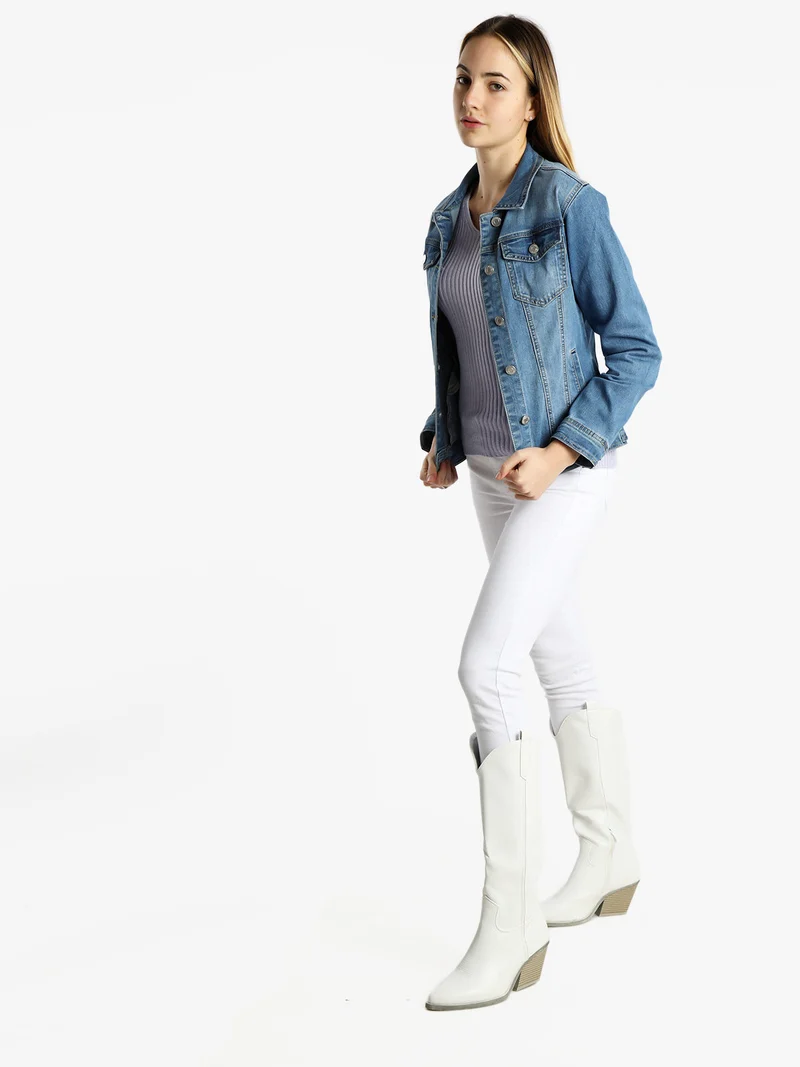 Giacca in jeans da donna taglie grandi - jeans