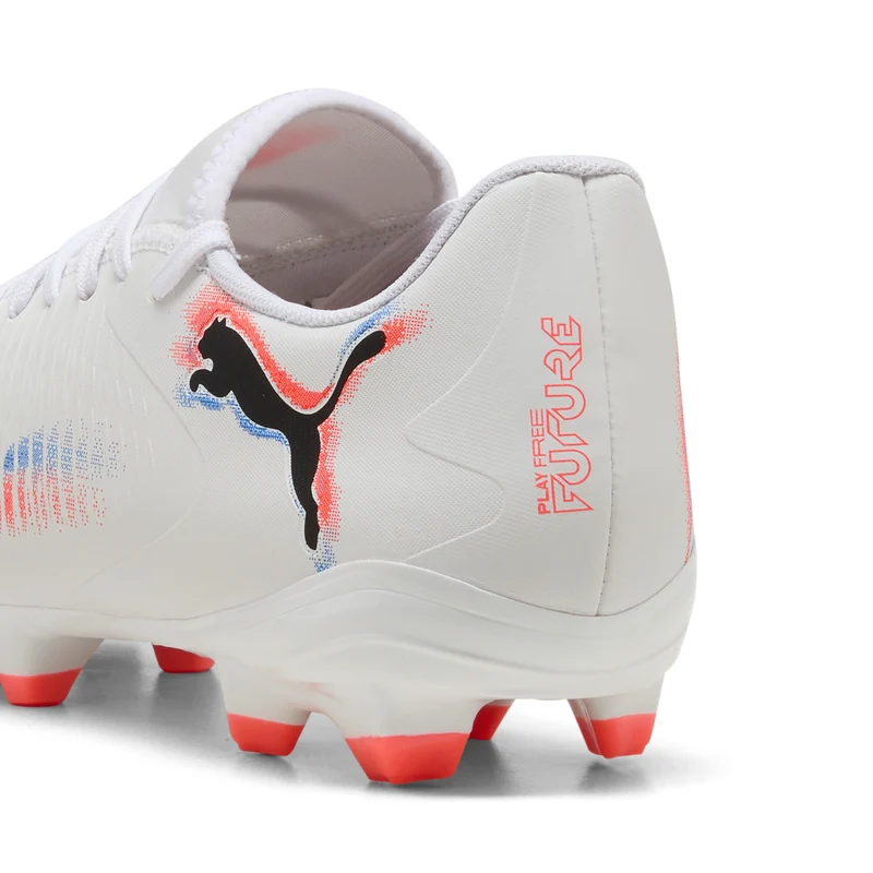 PUMA FUTURE 8 PLAY FG/AG Fußballschuhe Weiß/Schwarz/Rot