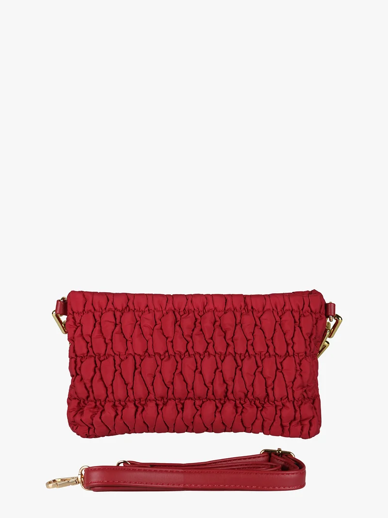 Borsa donna trapuntata con tracolla - rosso