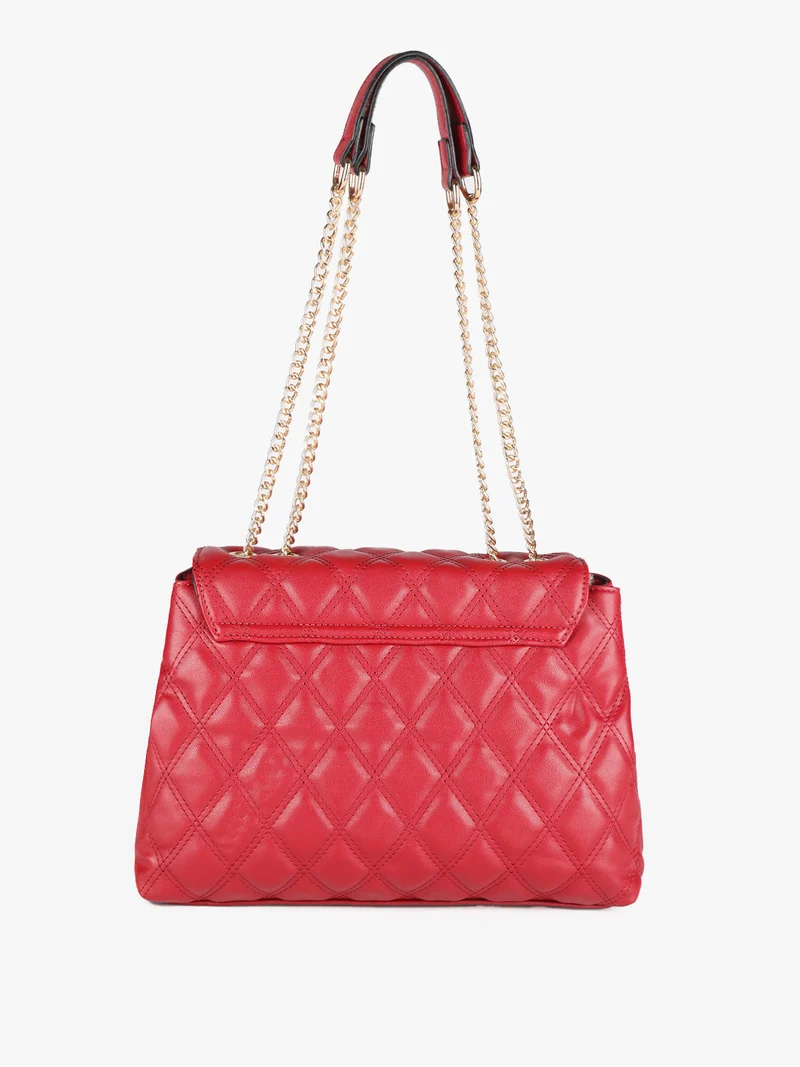 Borsa donna trapuntata a tracolla - rosso