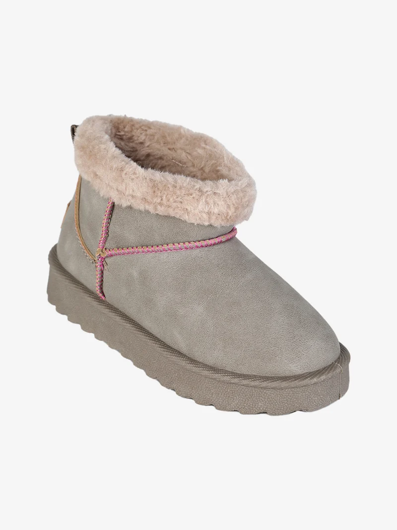 Stivaletti da bambina pelosi - grigio