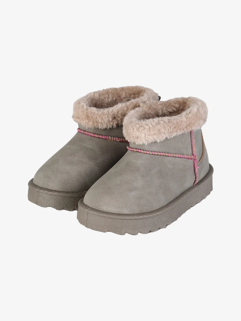 Stivaletti da bambina pelosi - grigio