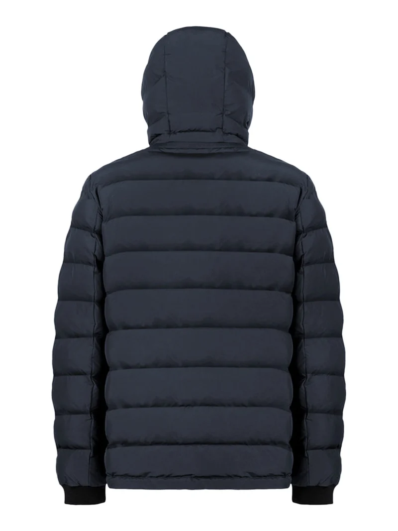 SPHERICA Giubbotto imbottito da uomo con cappuccio e zip - nero