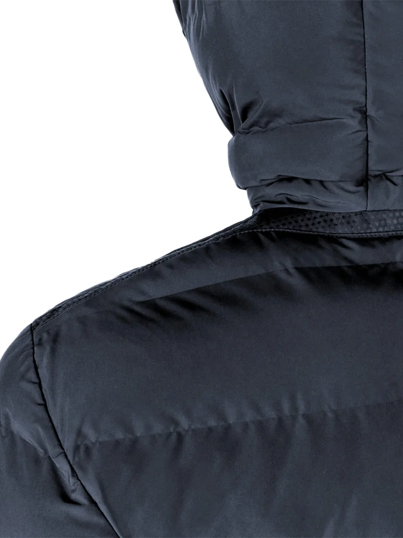SPHERICA Giubbotto imbottito da uomo con cappuccio e zip - nero