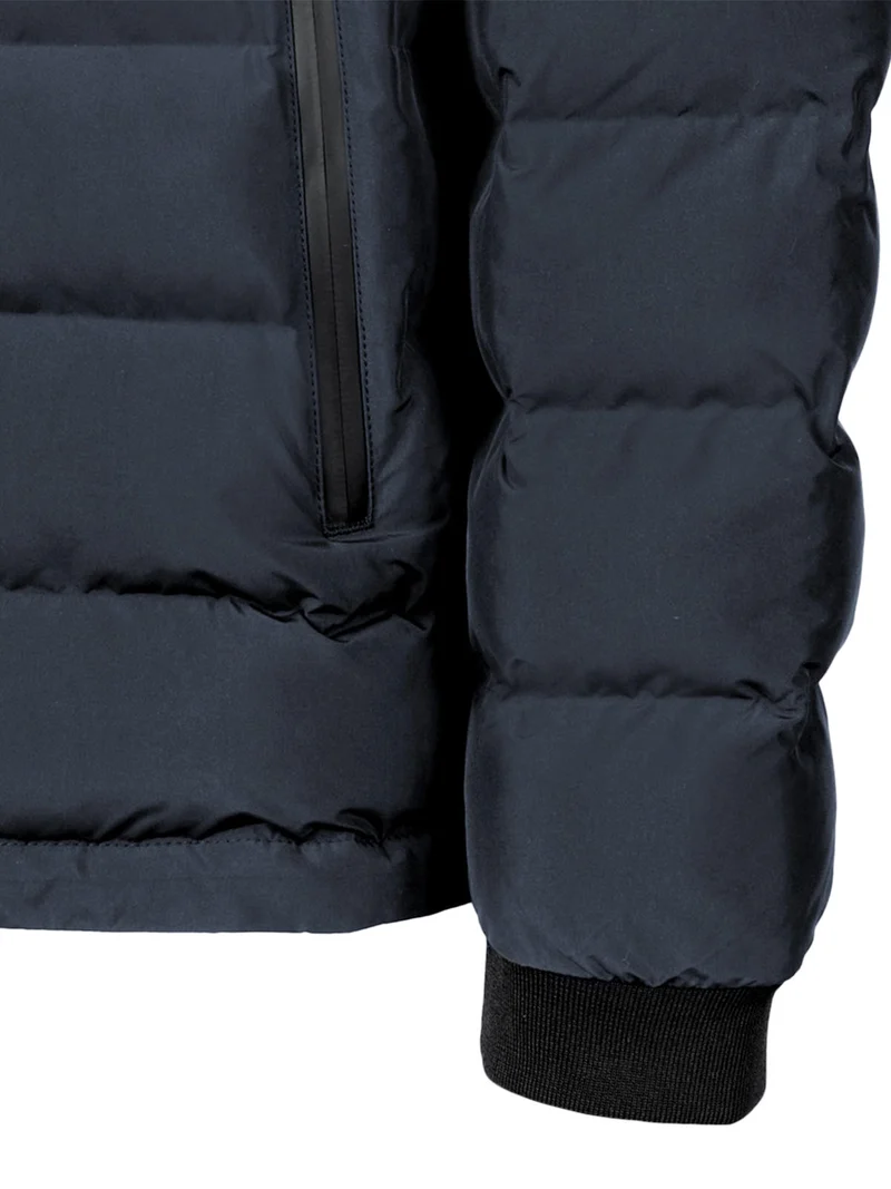 SPHERICA Giubbotto imbottito da uomo con cappuccio e zip - nero