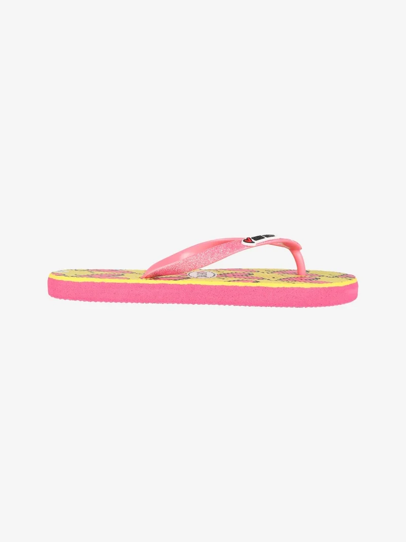 Infradito da bambina con cuori - giallo