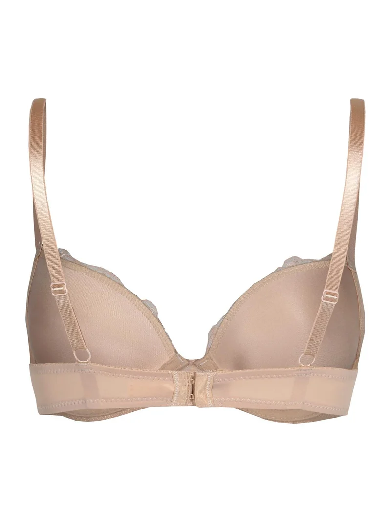 Reggiseno imbottito preformato con pizzo ZIRCONE - rosa