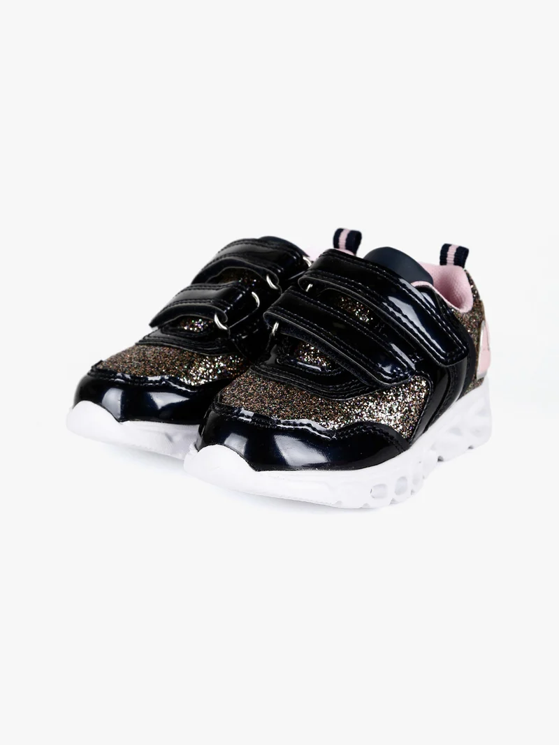 Sneakers bimba con luci - blu scuro