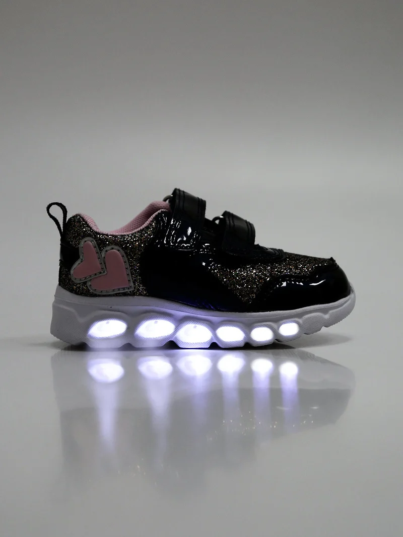 Sneakers bimba con luci - blu scuro
