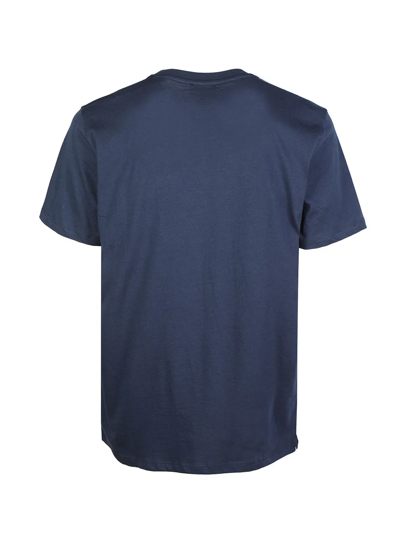 T-shirt uomo manica corta con taschino - blu scuro