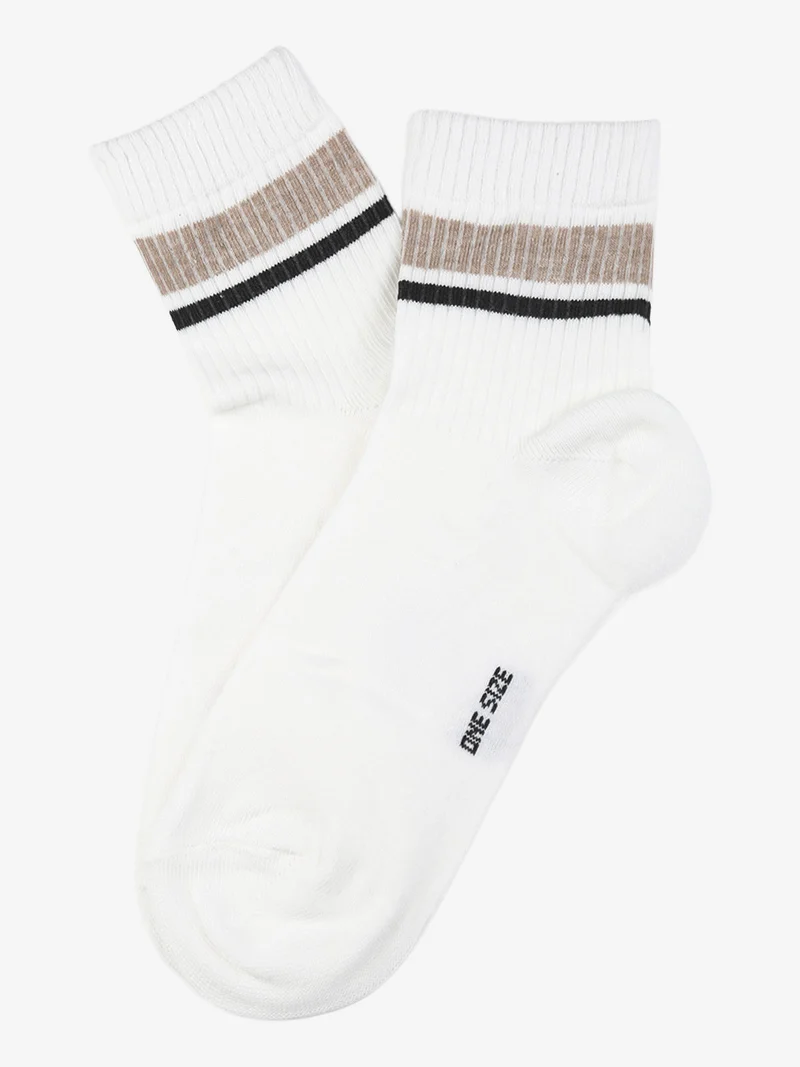 Calze corte tennis da donna - bianco