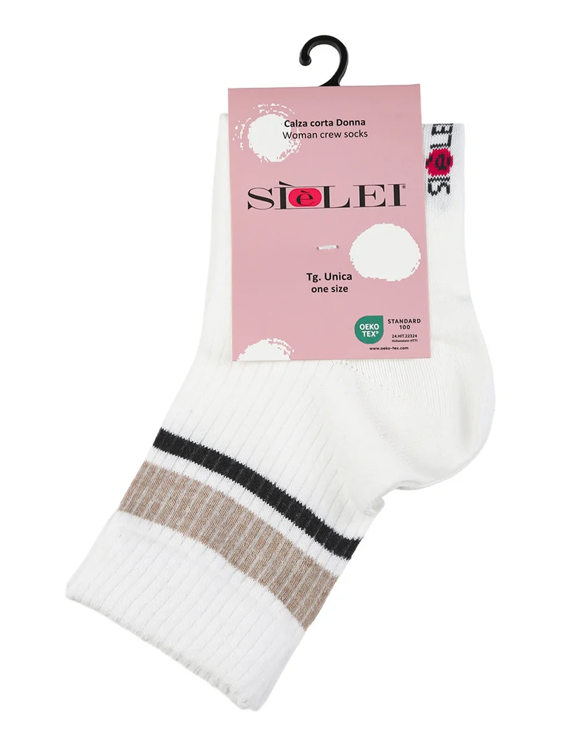 Calze corte tennis da donna - bianco