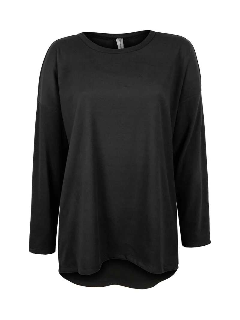 Maglia da donna lunga - nero