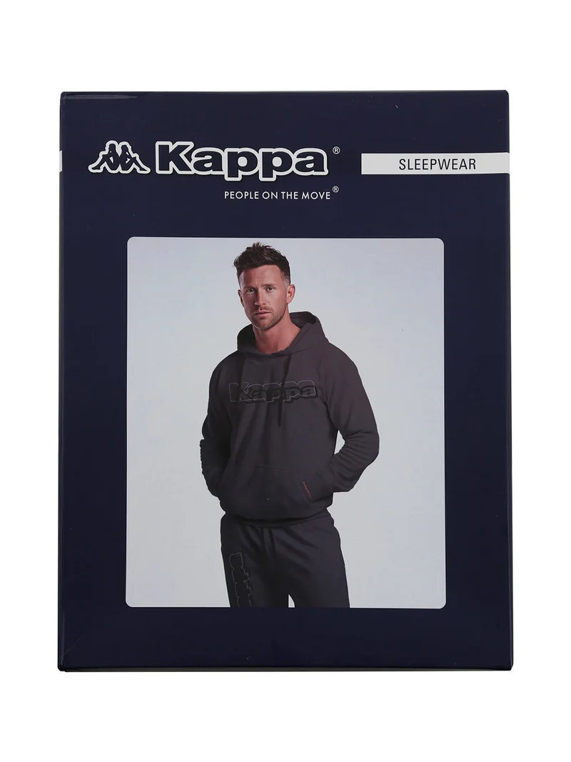 Completo tuta da uomo 2 pezzi con cappuccio in misto cotone - beige