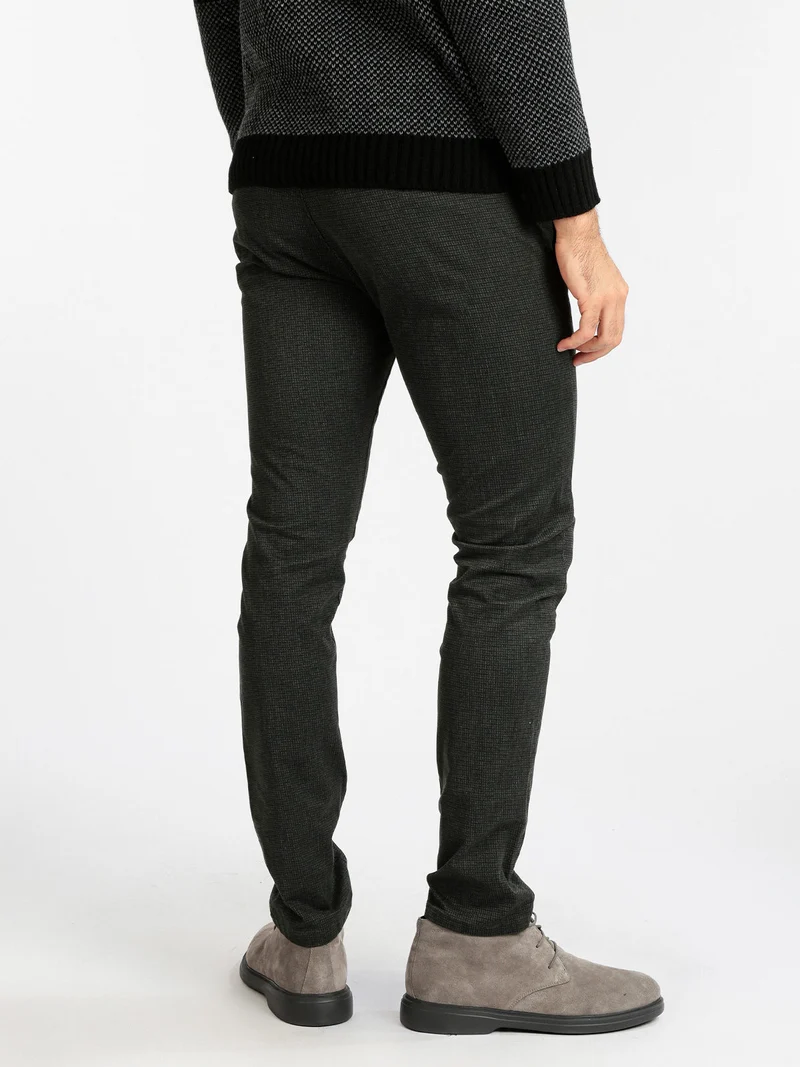 Pantaloni casual da uomo regular fit - grigio scuro