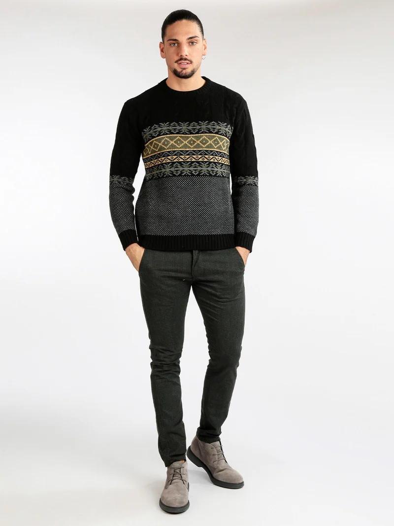 Pantaloni casual da uomo regular fit - grigio scuro