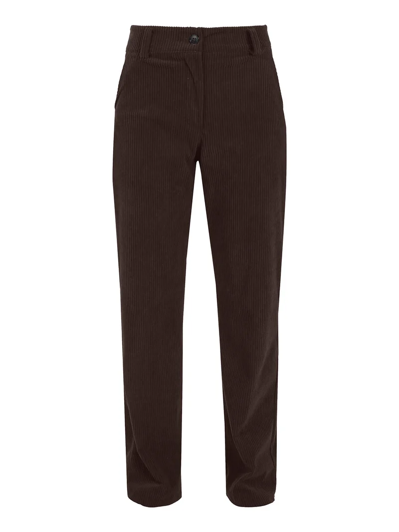 Pantaloni donna in velluto a coste - moro