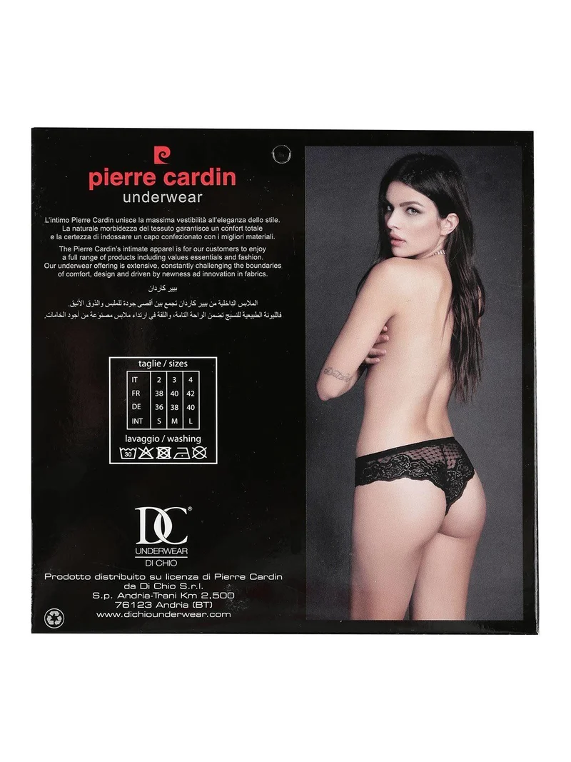Brasiliana con pizzo sul retro - rosso