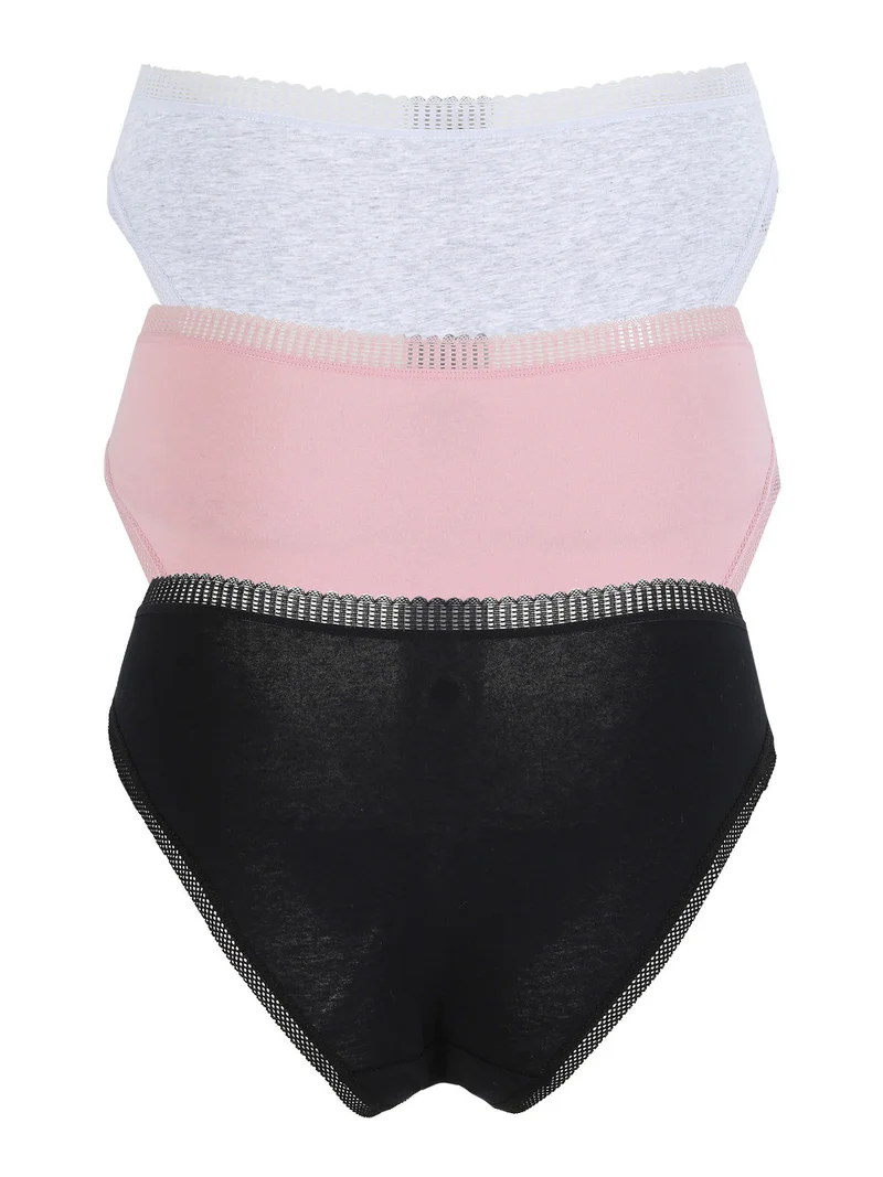 Confezione da 3 slip donna in cotone - assortito