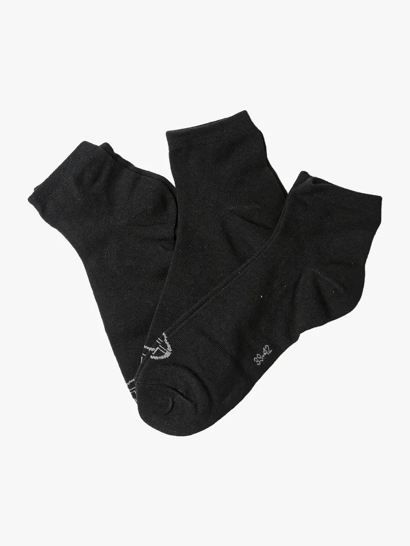 Confezione da 3 paia di calze midi unisex - nero