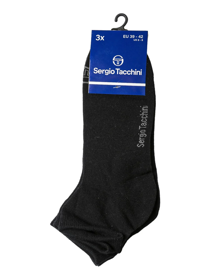 Confezione da 3 paia di calze midi unisex - nero