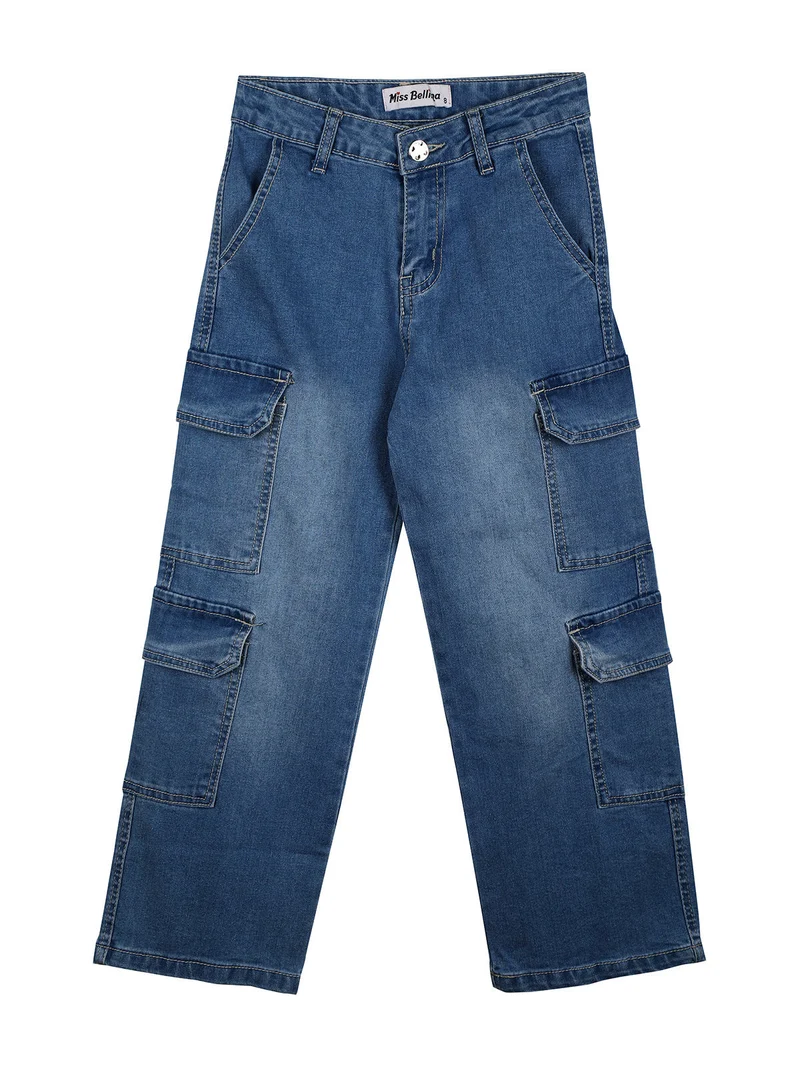 Jeans da bambina con tasconi - jeans