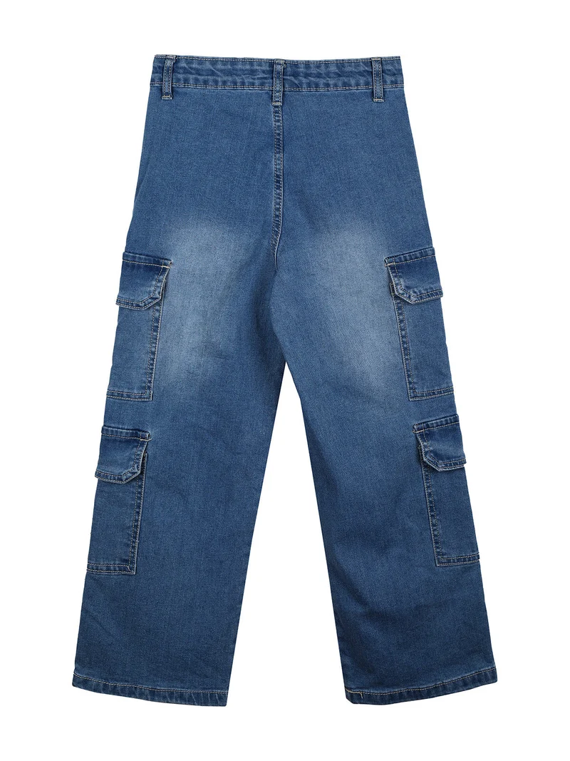 Jeans da bambina con tasconi - jeans