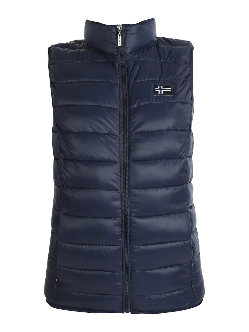 Giacca smanicata donna - blu scuro