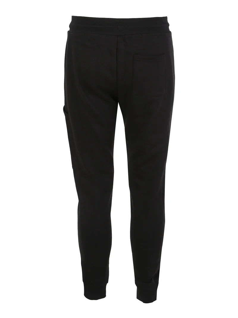 Pantaloni tuta da uomo con polsini - nero