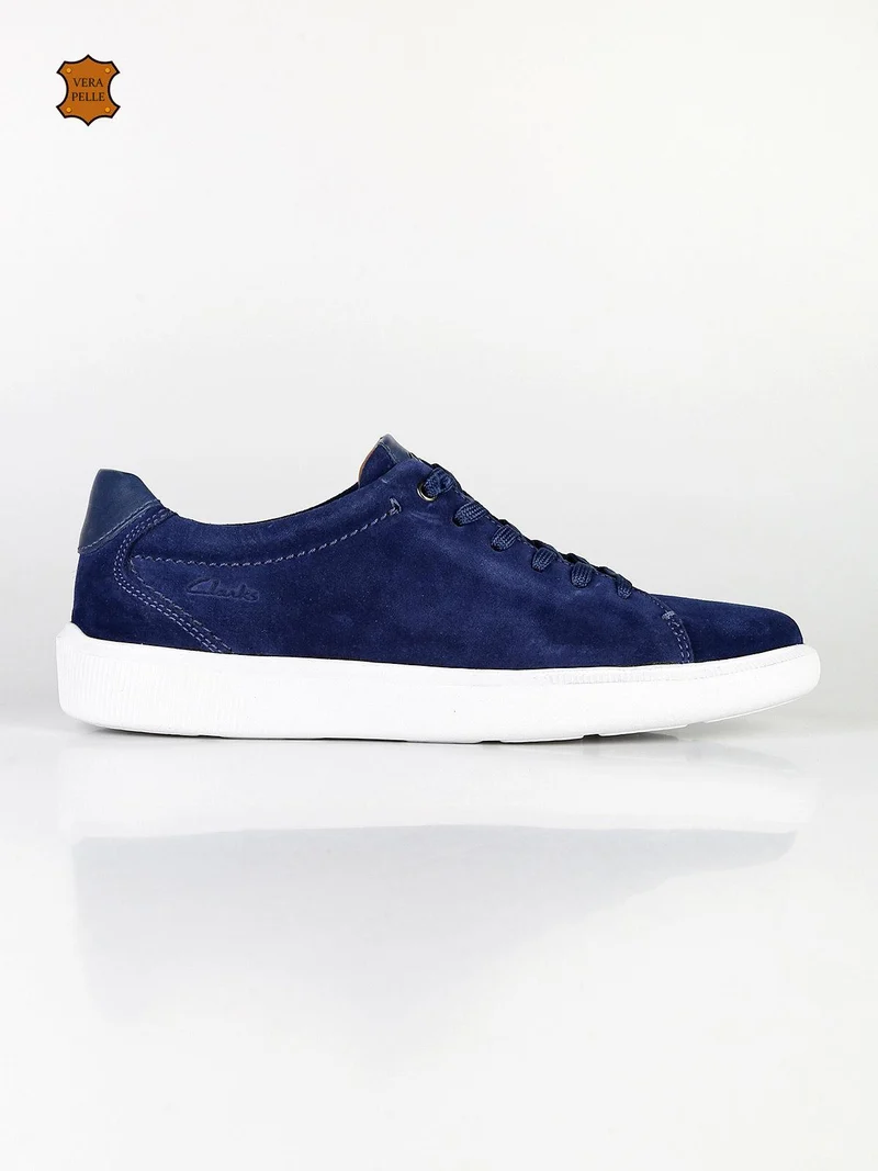 Cambro Low Sneakers in pelle scamosciata uomo - blu