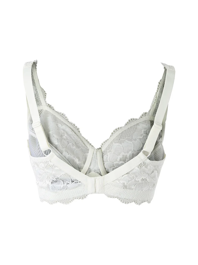 AR12 Reggiseno sfoderato con ferretto coppa E - panna