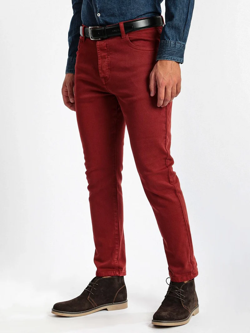 Pantaloni chino - rosso