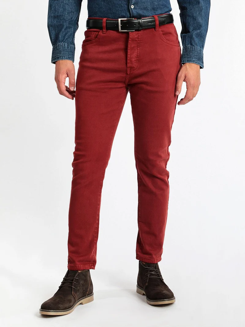 Pantaloni chino - rosso
