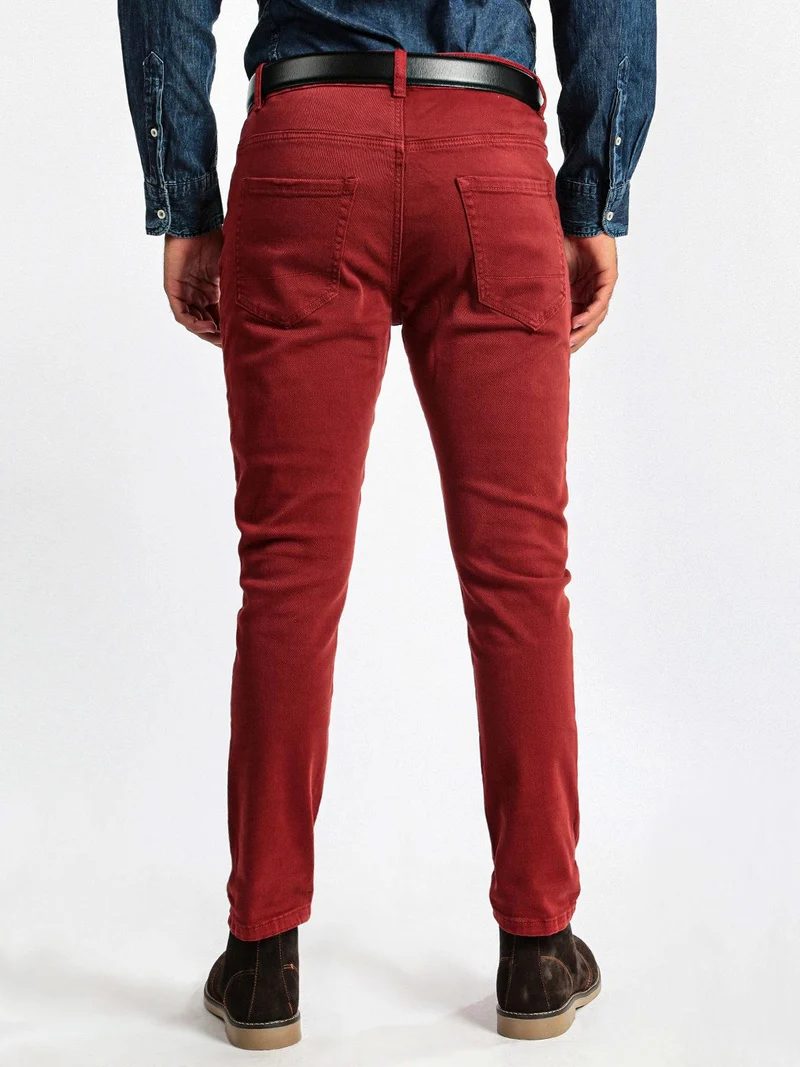 Pantaloni chino - rosso