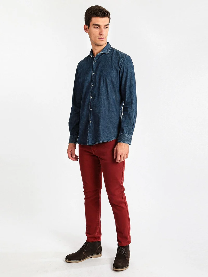 Pantaloni chino - rosso