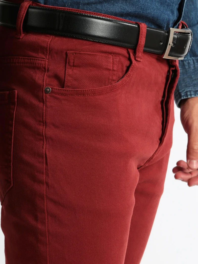 Pantaloni chino - rosso