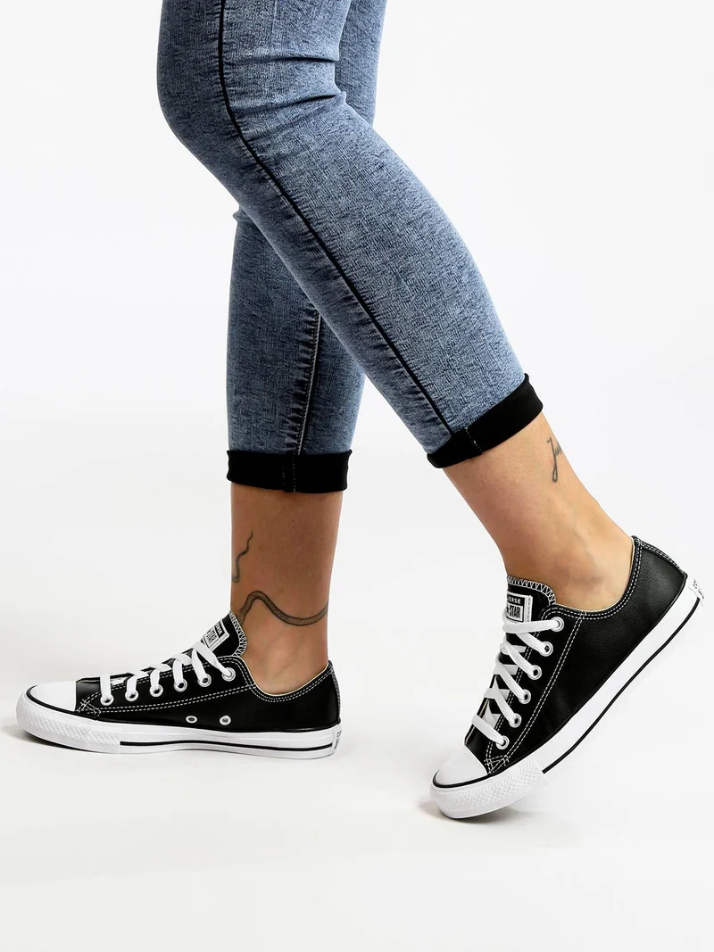 Chuck Taylor All Star in pelle sneakers donna - nero