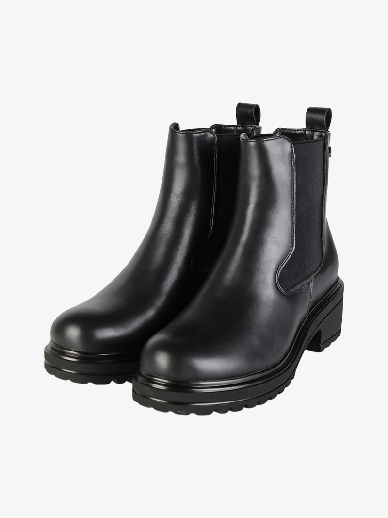 Stivaletti chelsea donna in ecopelle - nero