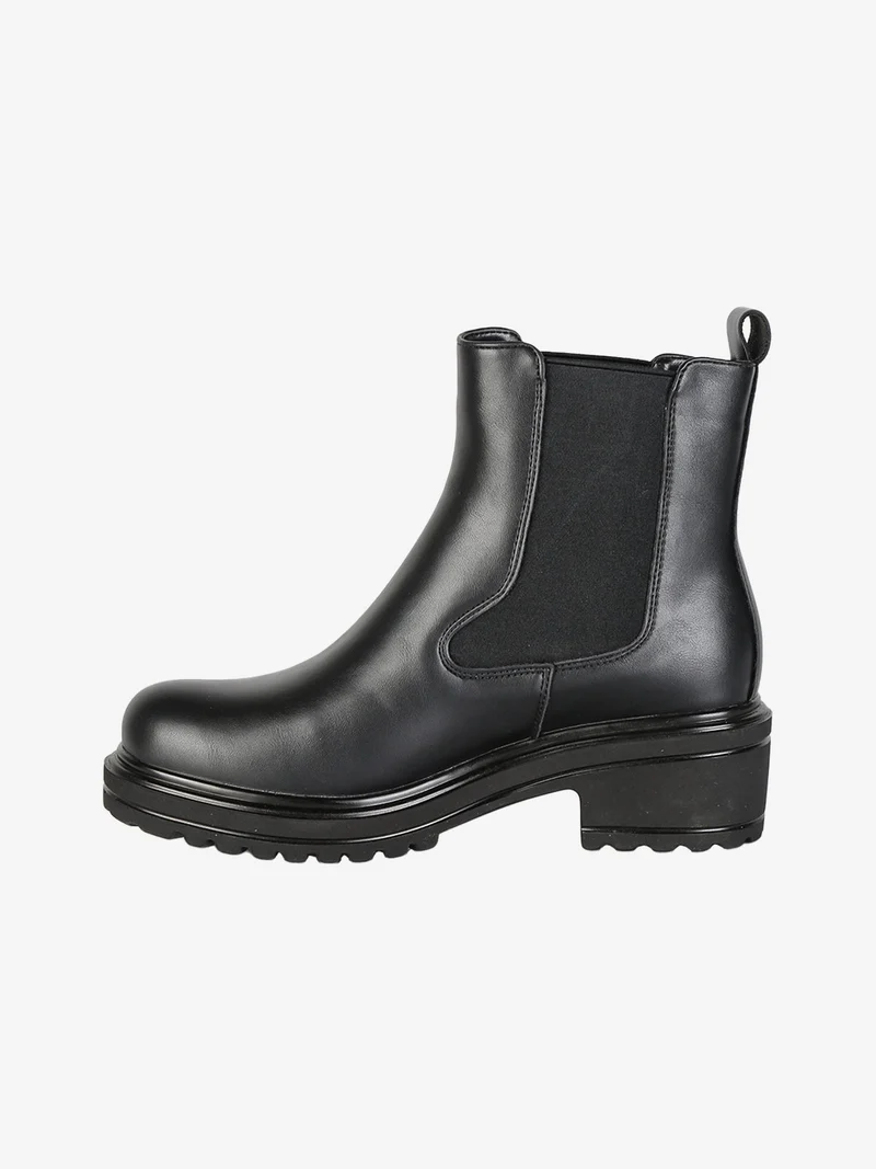 Stivaletti chelsea donna in ecopelle - nero