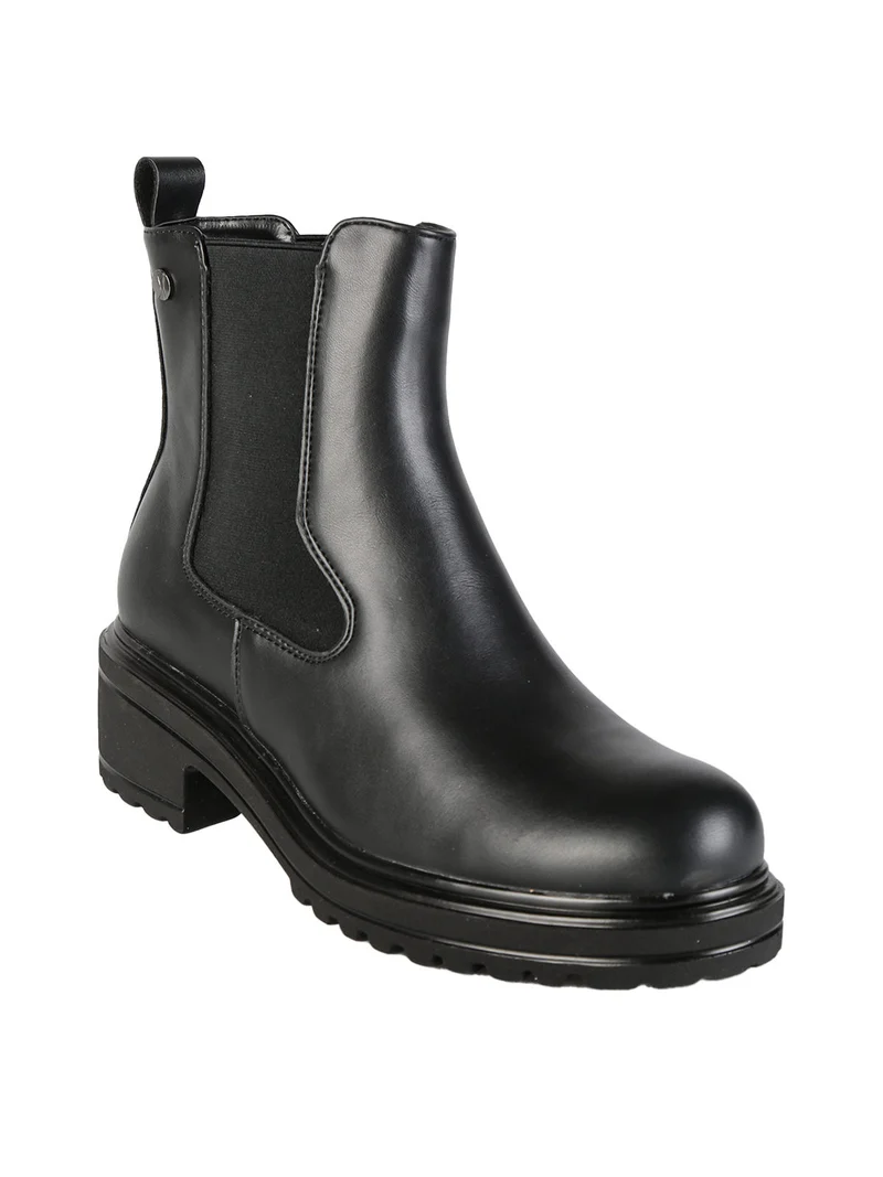 Stivaletti chelsea donna in ecopelle - nero