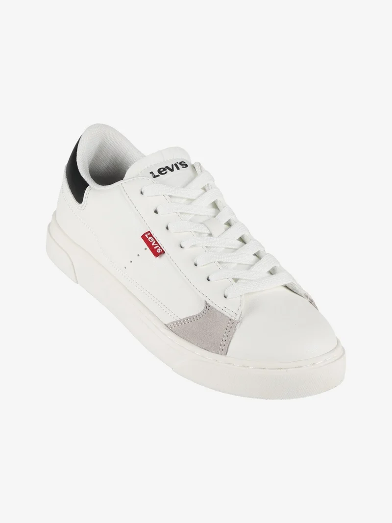 Sneakers basse stringate da ragazzi - bianco