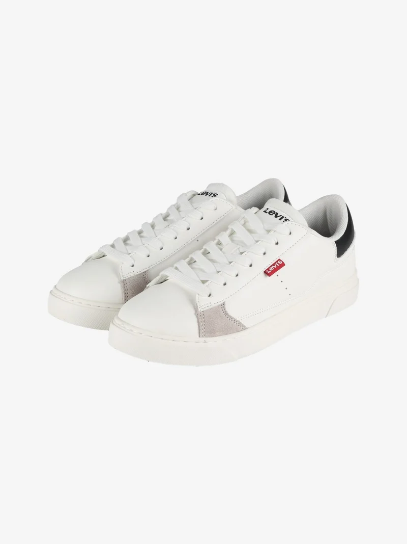 Sneakers basse stringate da ragazzi - bianco