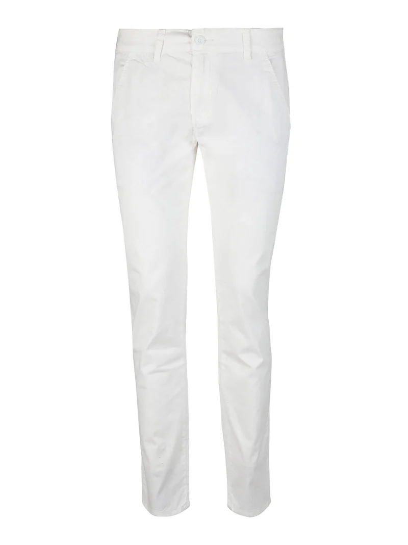 Pantaloni bianchi da uomo in cotone - bianco